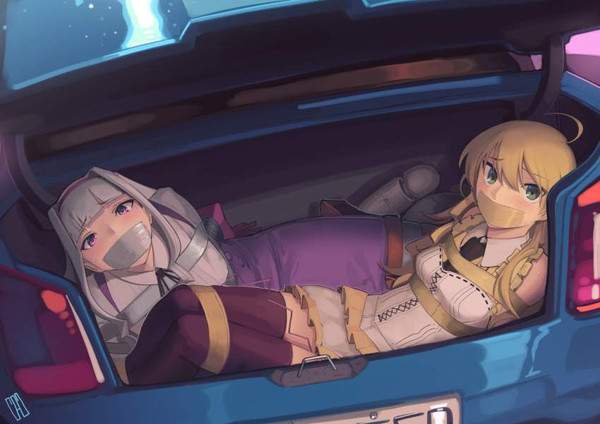 【夏の思い出】車に拉致監禁される女子達の二次エロ画像【手をつないで】【25枚目】