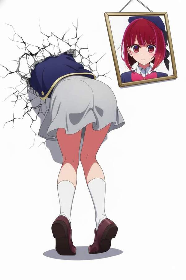 【ほぼ遺影】顔写真付壁尻の二次エロ画像【12枚目】