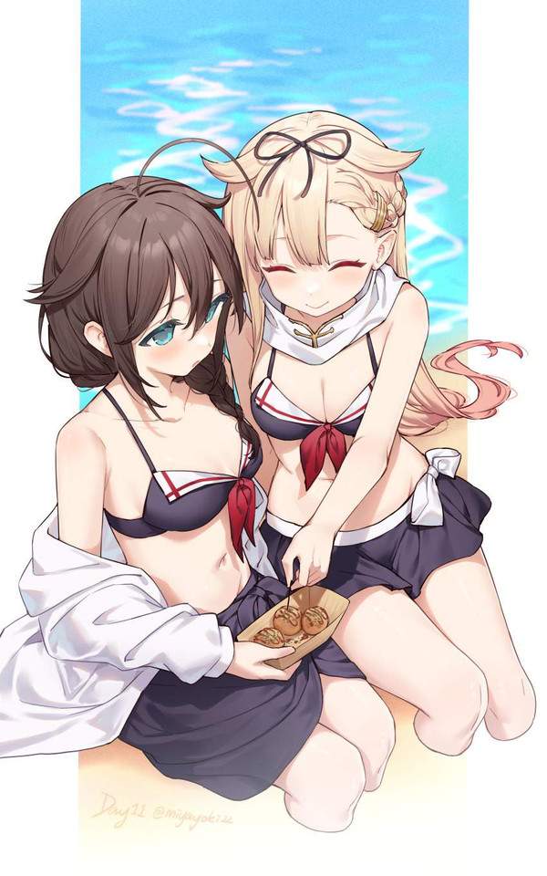 【なにわの日】たこ焼き食べてる女子達の二次エロ画像【9枚目】