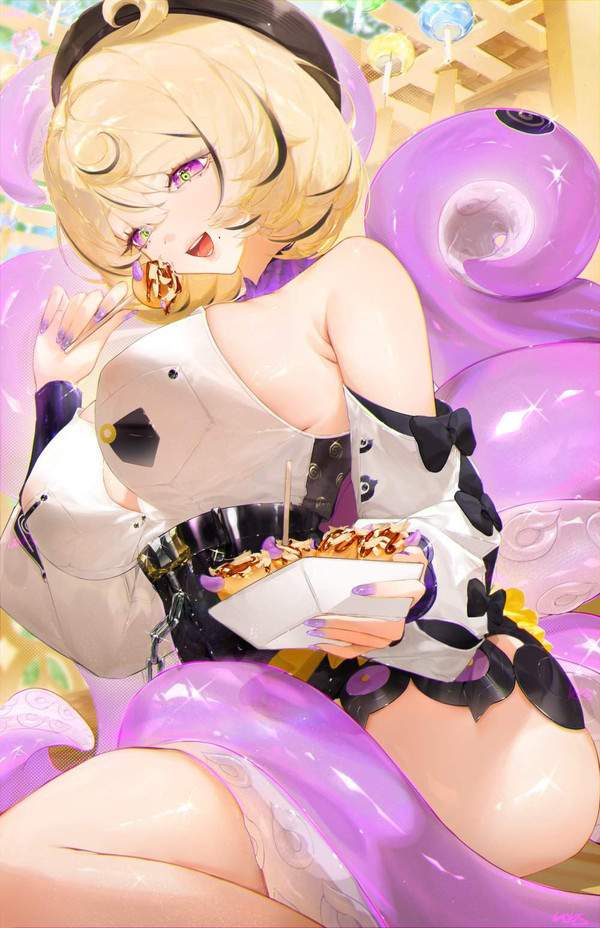 【なにわの日】たこ焼き食べてる女子達の二次エロ画像【15枚目】