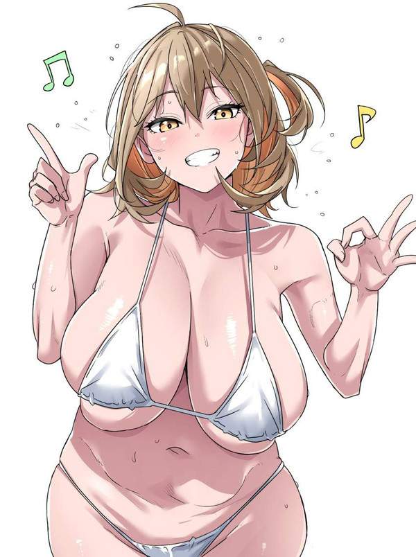 【謎肉の日】全体的に肉付きが良いデブ一歩手前な水着女子達の二次エロ画像【8枚目】