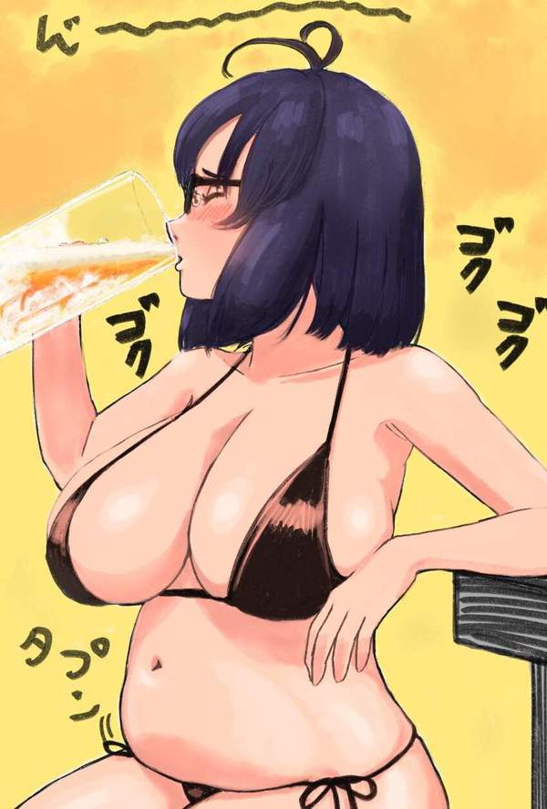 【謎肉の日】全体的に肉付きが良いデブ一歩手前な水着女子達の二次エロ画像【13枚目】