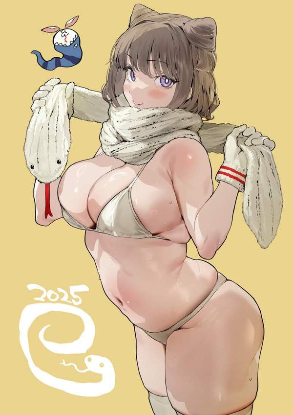 【謎肉の日】全体的に肉付きが良いデブ一歩手前な水着女子達の二次エロ画像【35枚目】