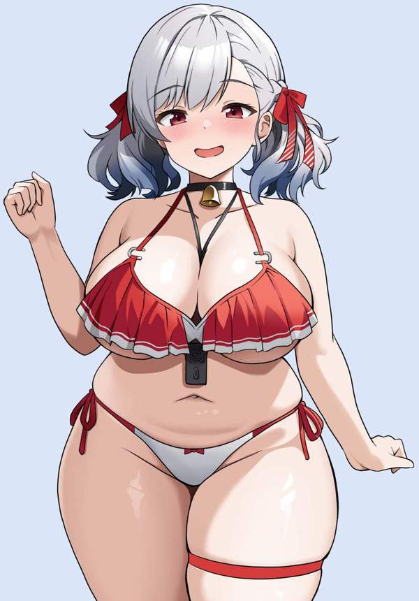 【謎肉の日】全体的に肉付きが良いデブ一歩手前な水着女子達の二次エロ画像【36枚目】