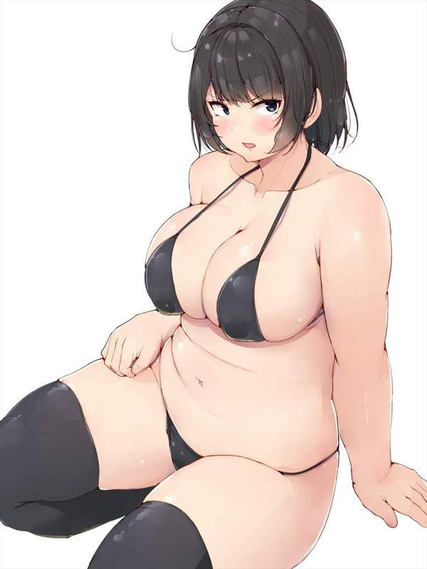 【謎肉の日】全体的に肉付きが良いデブ一歩手前な水着女子達の二次エロ画像【37枚目】