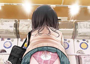 【夏場は遭遇率増加】ミニスカパンチラを後ろから眺める二次エロ画像