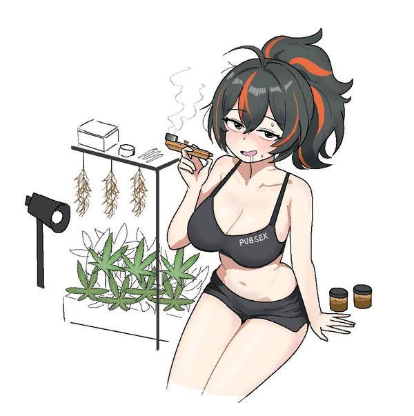 【ハーブの日】ブリってる女子達の二次エロ画像【5枚目】