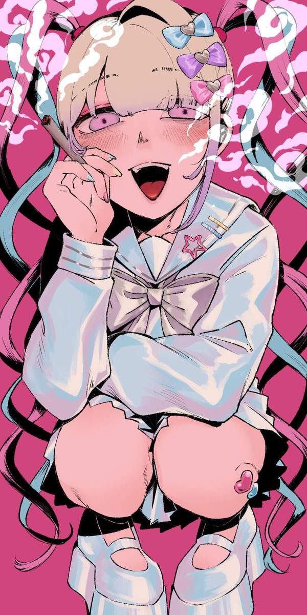 【ハーブの日】ブリってる女子達の二次エロ画像【33枚目】