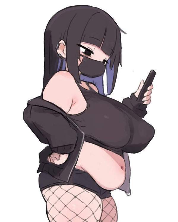 【ハムの日】網タイツ履いたぽっちゃり女子達の二次エロ画像【11枚目】