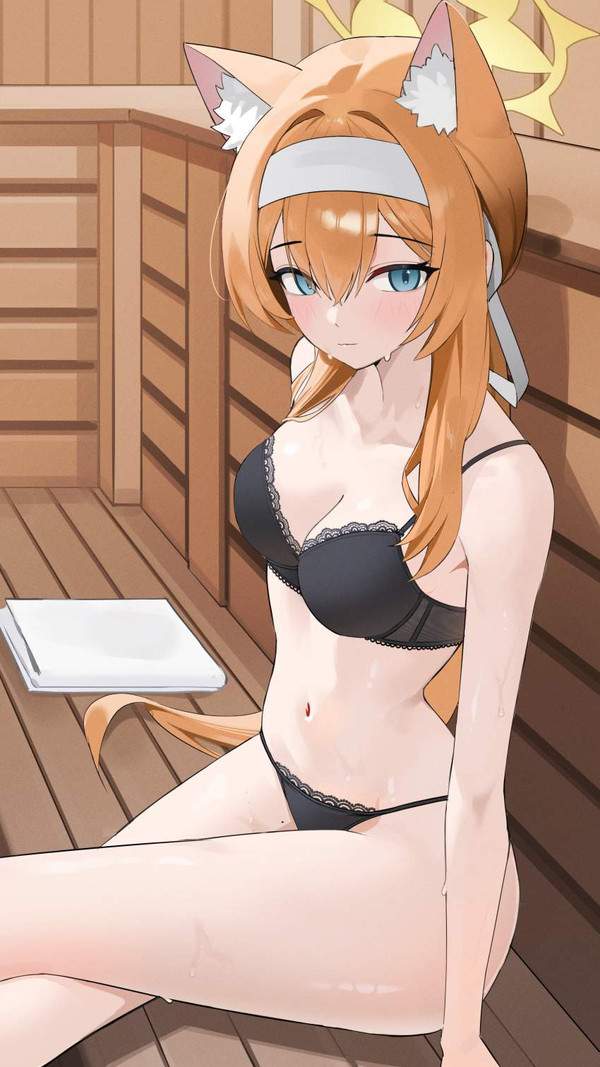 【あびばのんのんの日】サウナで汗だくになる女子達の二次エロ画像【9枚目】