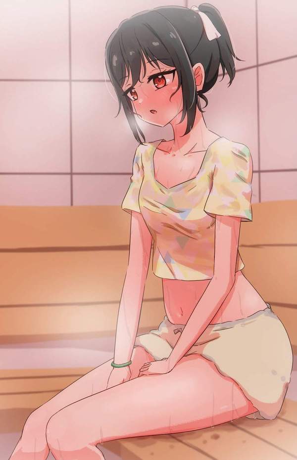 【あびばのんのんの日】サウナで汗だくになる女子達の二次エロ画像【28枚目】