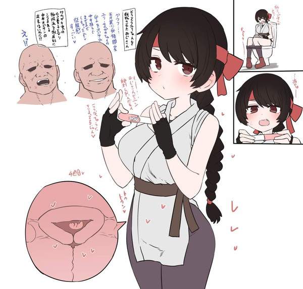【月遅れ盆迎え火】妊娠検査薬が陽性!月遅れ迎えベビー女子達の二次エロ画像【3枚目】