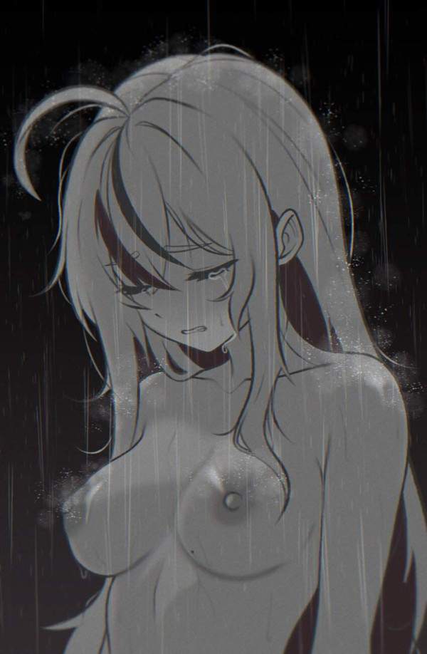 【レベル5大雨特別警報】裸で雨に打たれる女子達の二次エロ画像【20枚目】