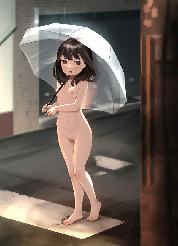 【レベル5大雨特別警報】裸で雨に打たれる女子達の二次エロ画像【40枚目】
