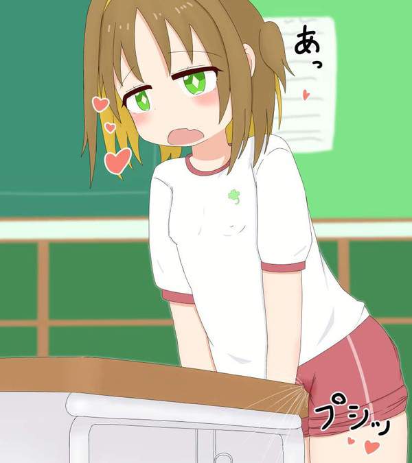 【こわいから】股間で学校の机をさする擦り付けオナニー女子達の二次エロ画像【26枚目】