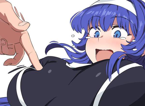 【16連射の日】おっぱい突っつかれてる女子達の二次エロ画像【18枚目】