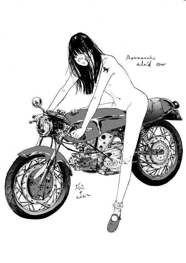 【バイクの日】裸でバイクに乗る女子達の二次エロ画像【17枚目】