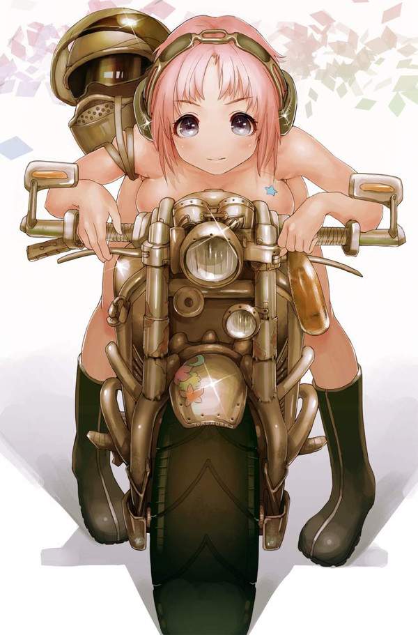 【バイクの日】裸でバイクに乗る女子達の二次エロ画像【29枚目】