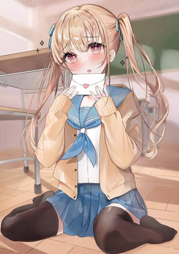【I Love Youの日】ラブレター手にした女子達の二次画像【7枚目】