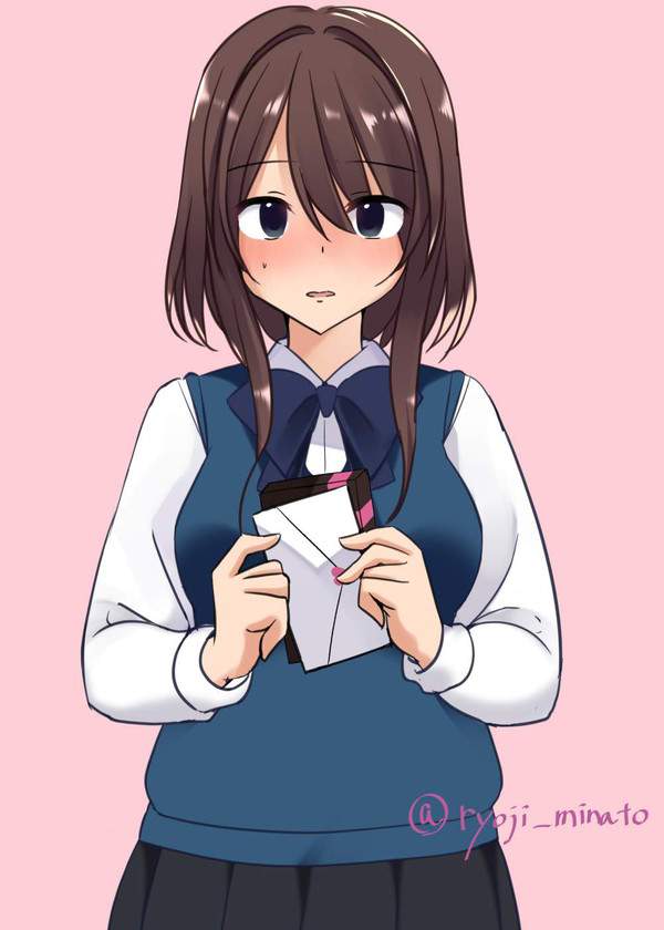 【I Love Youの日】ラブレター手にした女子達の二次画像【15枚目】