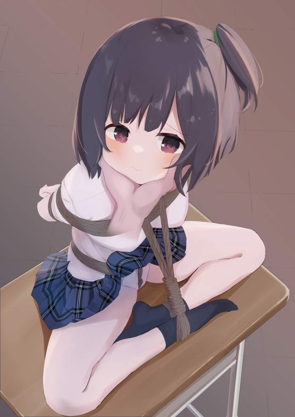 【くいの日】顎クイされてる女子達の二次エロ画像【2枚目】