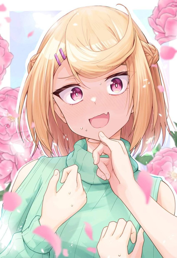【くいの日】顎クイされてる女子達の二次エロ画像【25枚目】