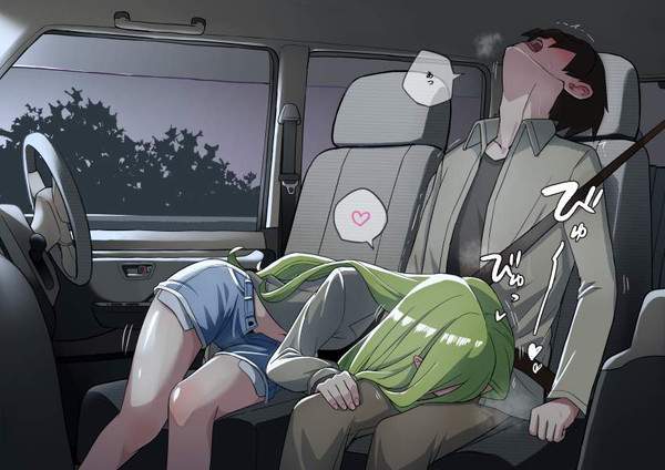 【プチ援交】車内フェラの二次エロ画像【11枚目】