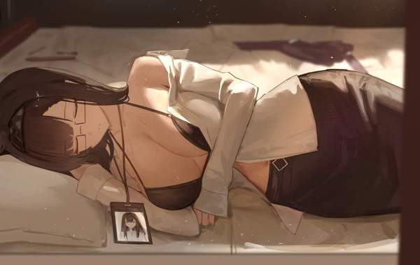 【ベッドの日】ベッドで寝てる女子達の二次エロ画像【14枚目】