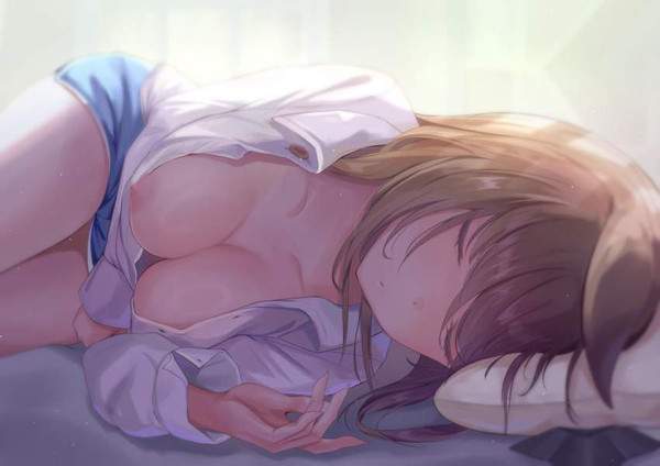 【ベッドの日】ベッドで寝てる女子達の二次エロ画像【15枚目】