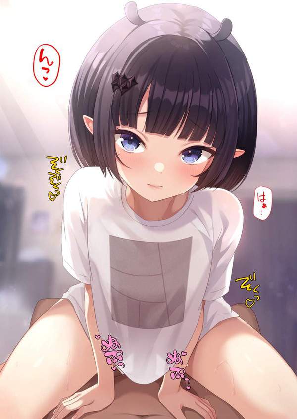 【日常感】上はTシャツ下は裸な女子とセックスしてる二次エロ画像【7枚目】