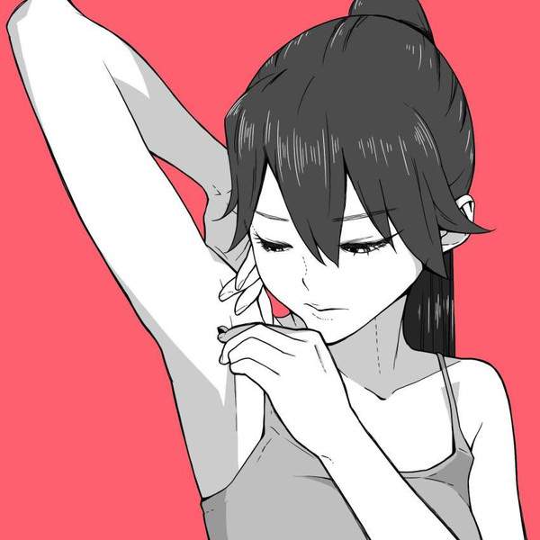 【よくばり脱毛の日】ワキ毛剃ってる女子達の二次エロ画像【26枚目】