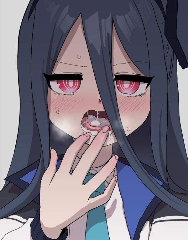 【苦汁（にがり）の日】大量のザーメンを口いっぱいに射精されてる女子達の二次エロ画像【13枚目】