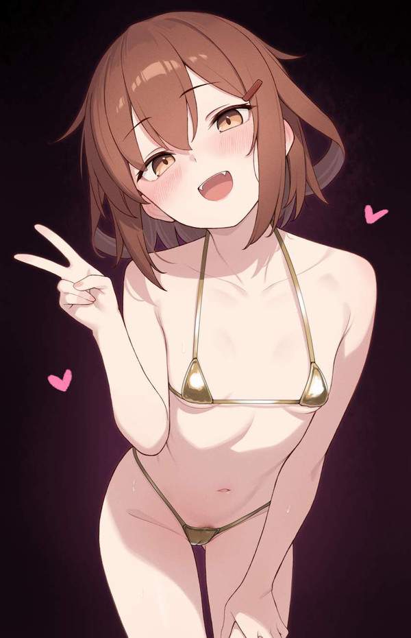 【つよい】マン毛の処理をせずマイクロビキニ着用する女子達の二次エロ画像【26枚目】