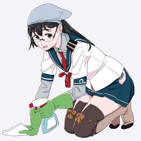 【清掃の日】教室や廊下の掃除をするJK達の二次エロ画像【19枚目】