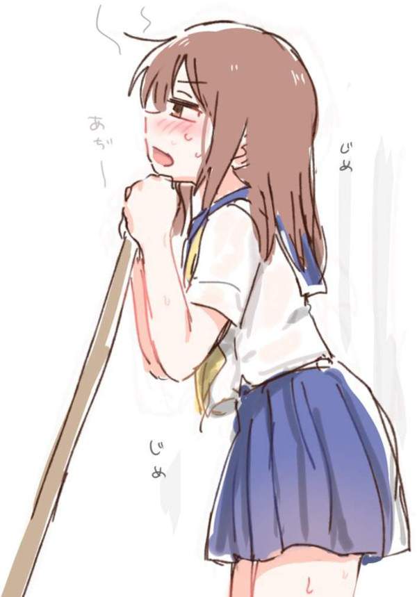 【清掃の日】教室や廊下の掃除をするJK達の二次エロ画像【34枚目】