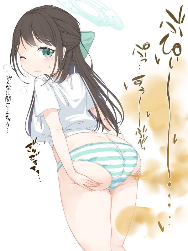 【ブリスの日】擬音付き限定!オナラしてる女子達の二次エロ画像【6枚目】