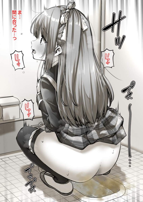 【ブリスの日】擬音付き限定!オナラしてる女子達の二次エロ画像【16枚目】