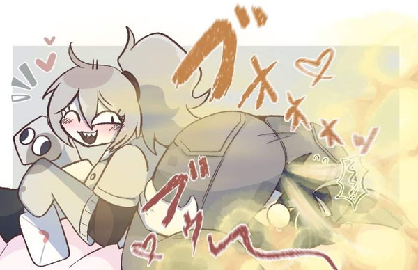 【ブリスの日】擬音付き限定!オナラしてる女子達の二次エロ画像【24枚目】