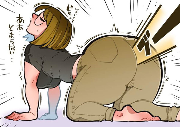 【ブリスの日】擬音付き限定!オナラしてる女子達の二次エロ画像【26枚目】