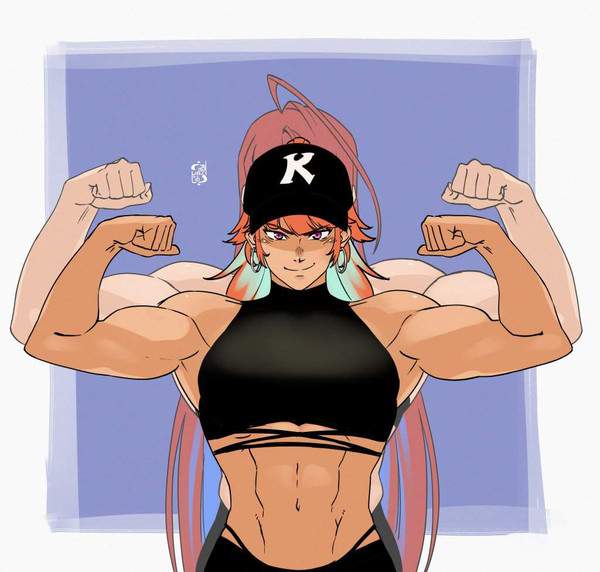 【ドーピング0の日】筋肉ムキムキなギャビ・ガルシア系女子達の二次エロ画像【39枚目】