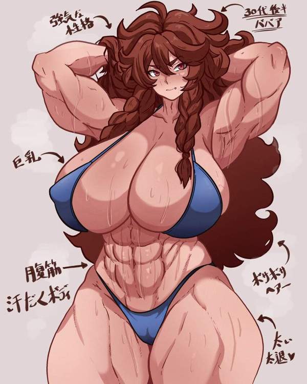 【ドーピング0の日】筋肉ムキムキなギャビ・ガルシア系女子達の二次エロ画像【40枚目】
