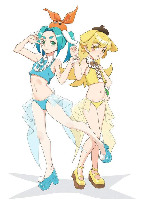 【ウィンクの日】無表情で立っている２人の女子の二次エロ画像【11枚目】