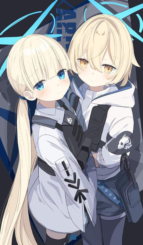 【ウィンクの日】無表情で立っている２人の女子の二次エロ画像【14枚目】