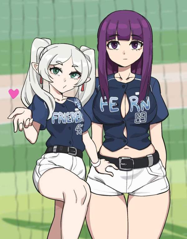 【ウィンクの日】無表情で立っている２人の女子の二次エロ画像【20枚目】