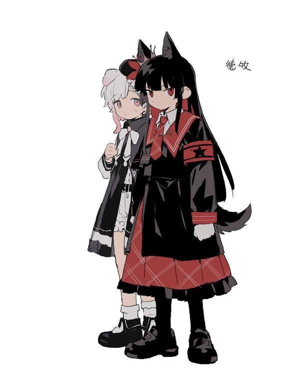 【ウィンクの日】無表情で立っている２人の女子の二次エロ画像【27枚目】