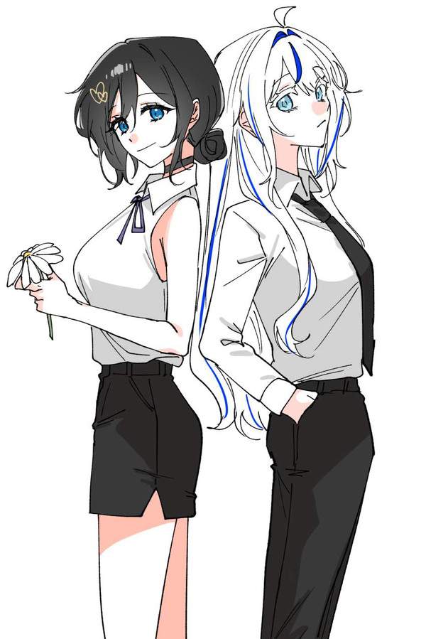 【ウィンクの日】無表情で立っている２人の女子の二次エロ画像【32枚目】