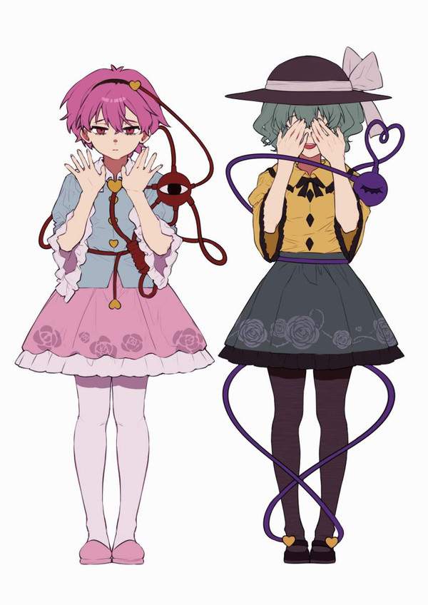 【ウィンクの日】無表情で立っている２人の女子の二次エロ画像【34枚目】