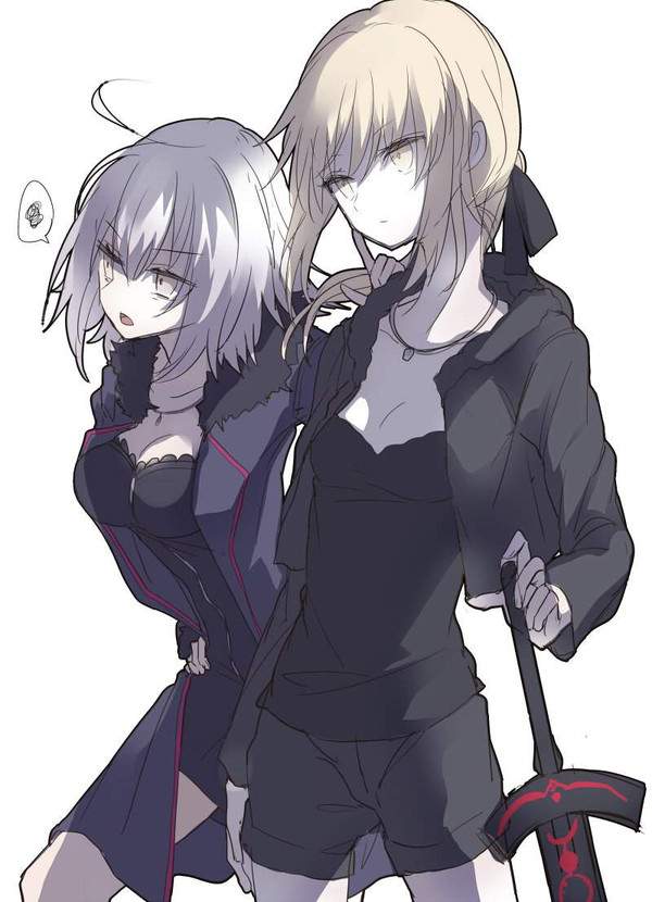 【ウィンクの日】無表情で立っている２人の女子の二次エロ画像【38枚目】