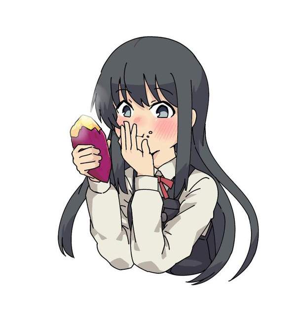 【サツマイモの日】サツマイモ食べてる女子達の二次エロ画像【4枚目】