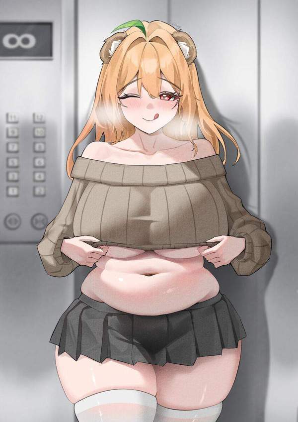 【中性脂肪の日】ぽっちゃり体形女子の二次エロ画像【10枚目】